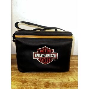 Harley Davidson Motorcycles Insulated Lunchbox Bag Cooler 10x6x7 Embroidered Zip